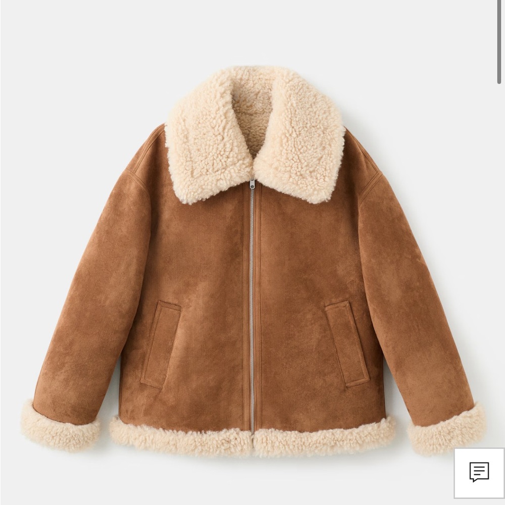 Mango Shearling jacket new with tags